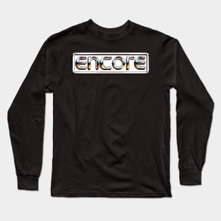 Retro Video Games Encore Logo Pixellated Long Sleeve T-Shirt